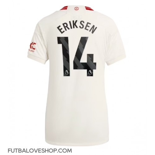 Dres Manchester United Christian Eriksen #14 Tretina pre Ženy 2023-24 Krátky Rukáv